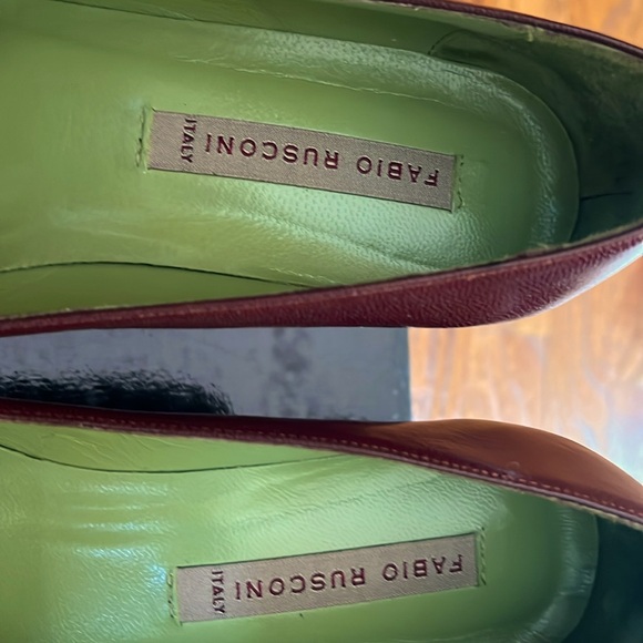 👠Fabio RusconiFabulous👠MERLOTColor of Season.ITALY 37.5All LeatherGentlyWorn🔥 - Picture 4 of 10